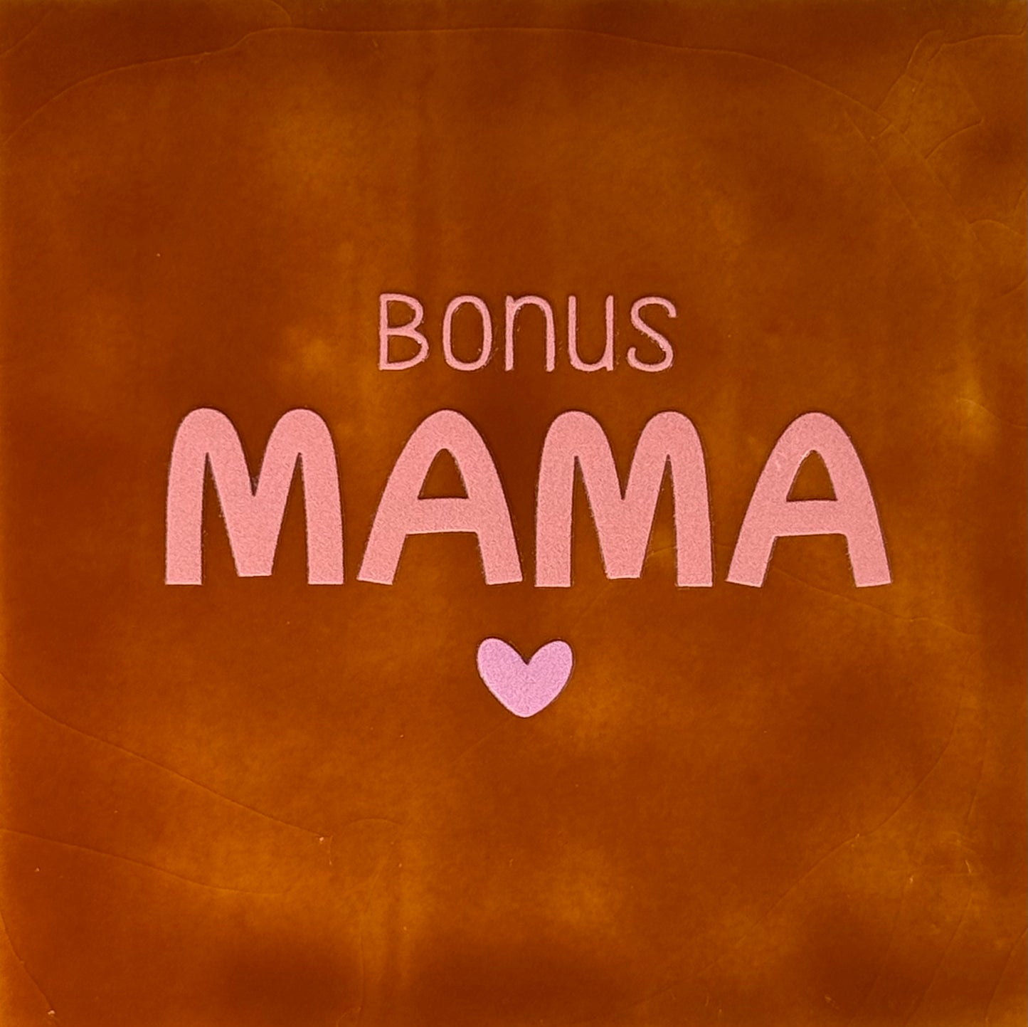 Quote tegeltje 'bonusmama' terra/zalm(warmroze)
