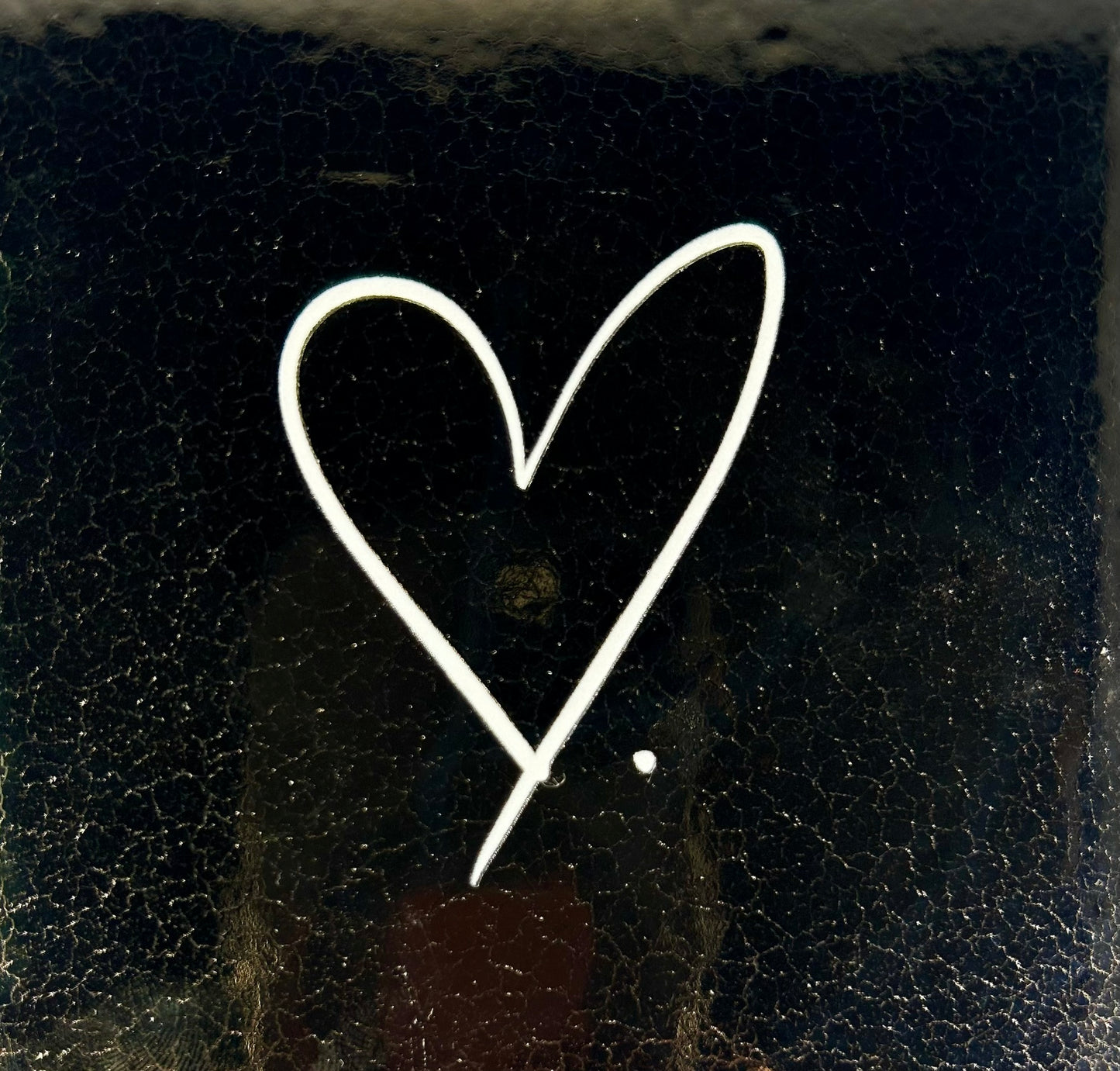 Quote tegeltje 'Hartje' goud/creme