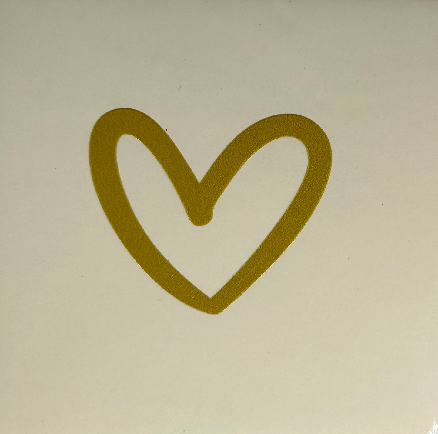 Quote tegeltje 'hartje open' nieuw creme/goud