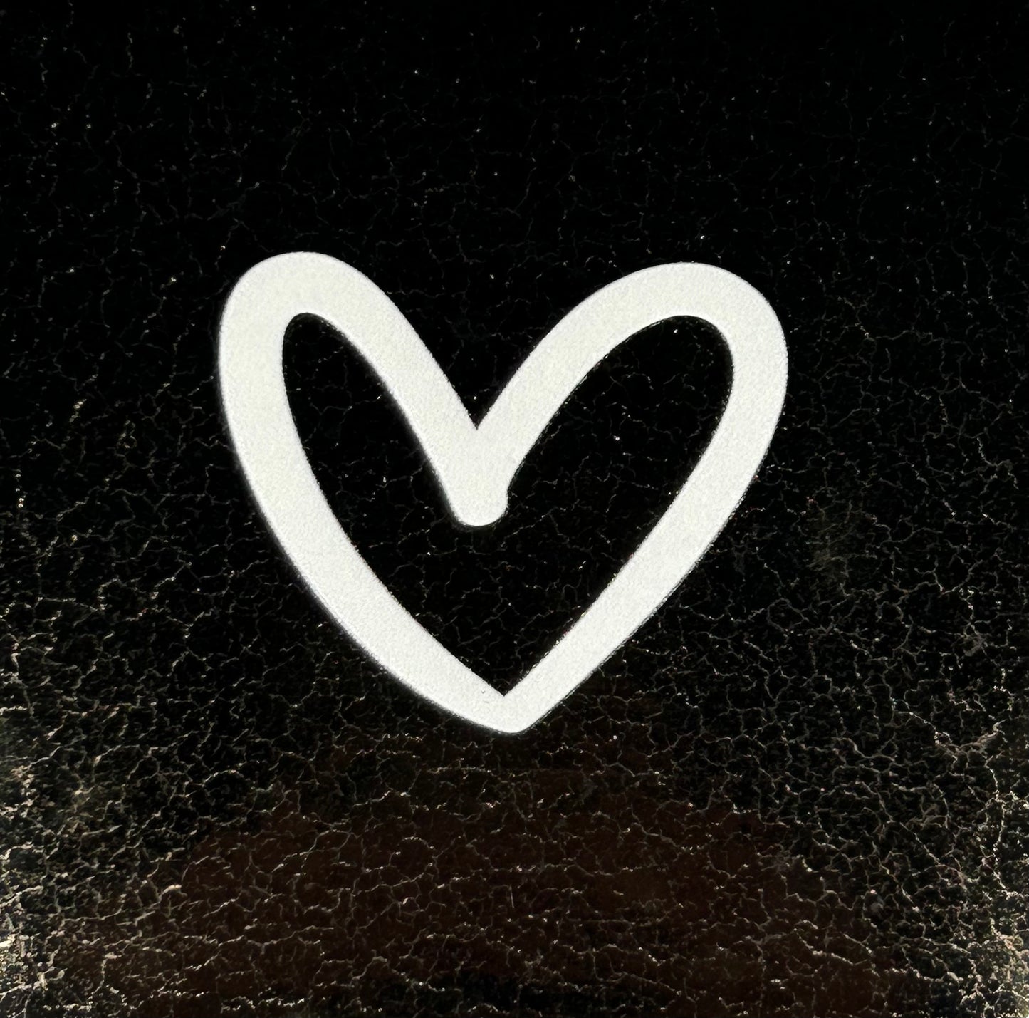 Quote tegeltje 'hartje open' nieuw goud/creme