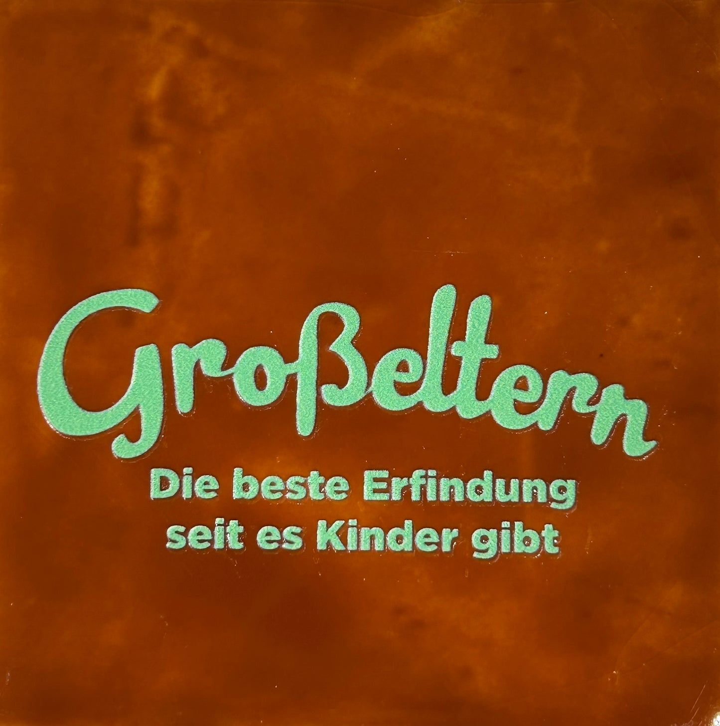 Quote tegeltje 'grosseltern' terra/mint