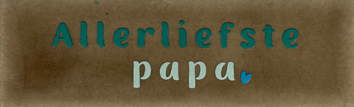 Quote tegeltje DO 'allerliefste papa' taupe/combi 10