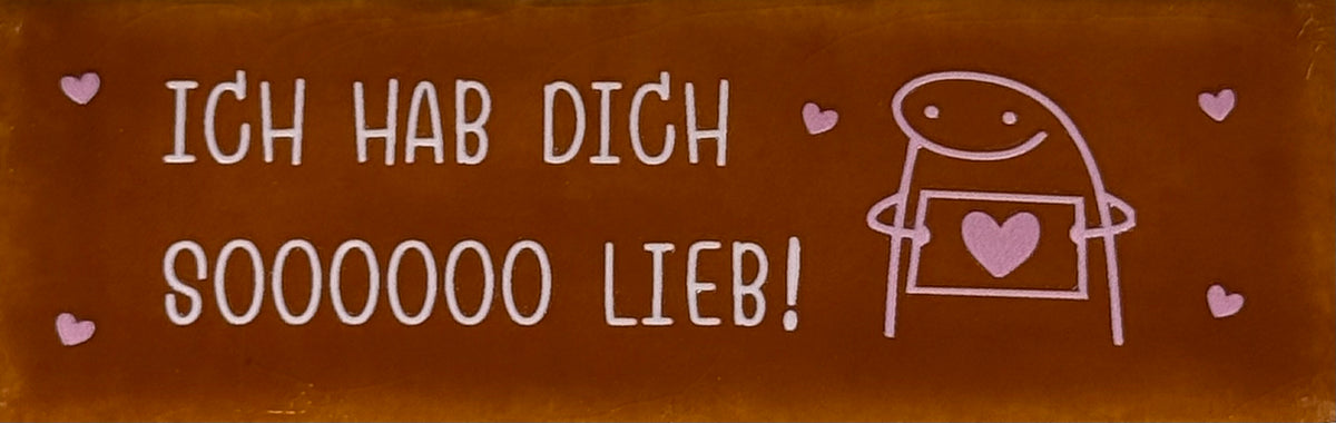 Quote tegeltje DO 'ich hab dich soooooo lieb' terra/combi 2