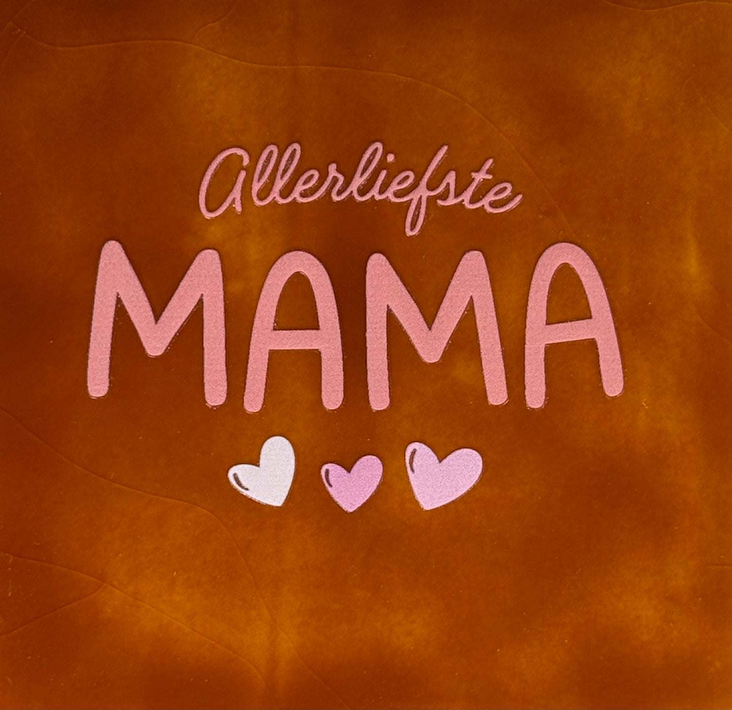 Quote tegeltje 'allerliefste mama' terra/zalm(combi2)