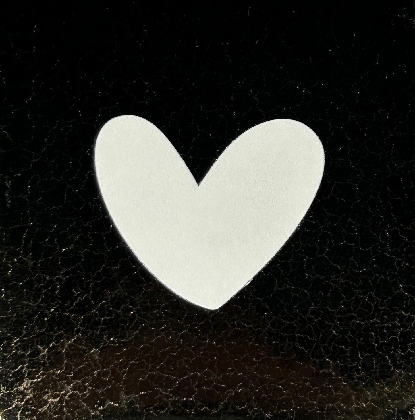 Quote tegeltje 'hartje dicht' nieuw goud/creme