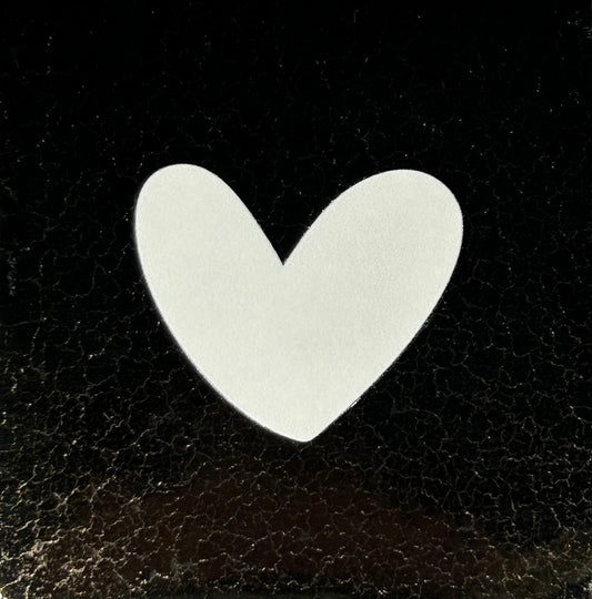 Quote tegeltje 'hartje dicht' nieuw goud/creme