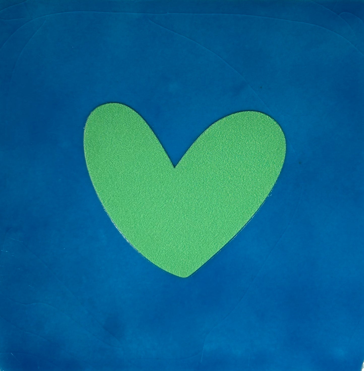 Quote tegeltje 'hartje dicht' nieuw lichtblauw/mint