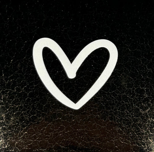 Quote tegeltje 'hartje open' nieuw goud/creme