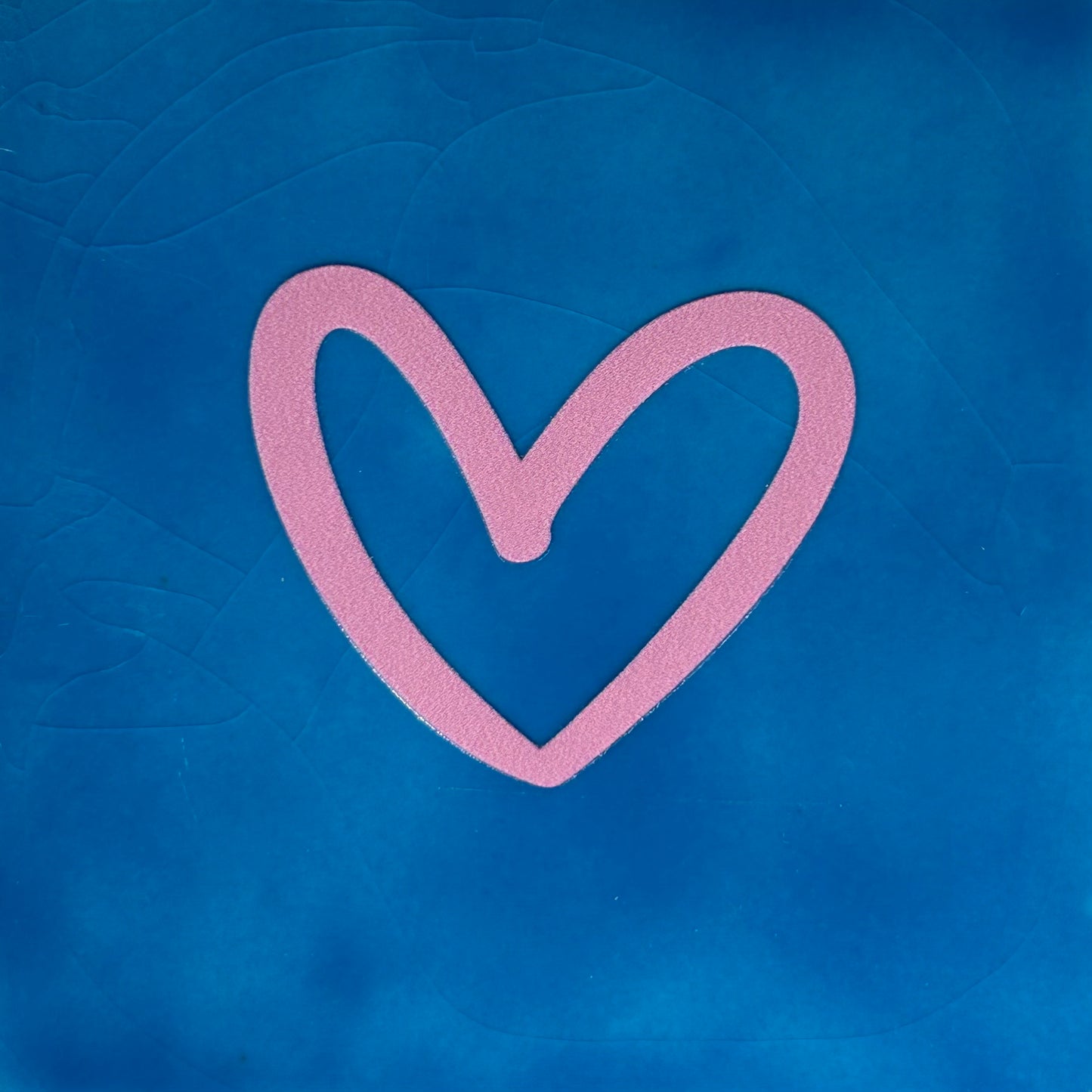 Quote tegeltje 'hartje open' nieuw lichtblauw/warmblauw