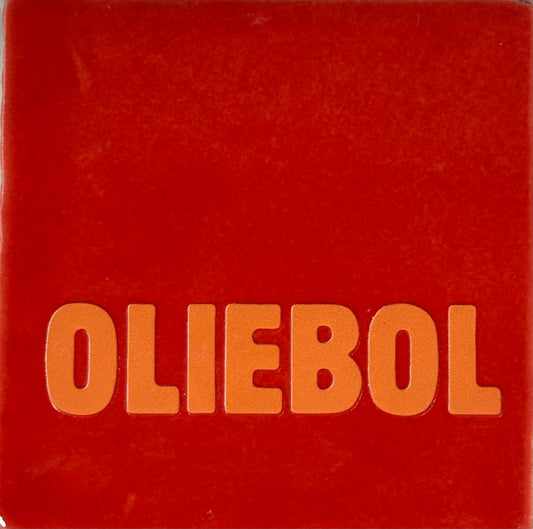 Quote tegeltje 'oliebol' rood/oranje