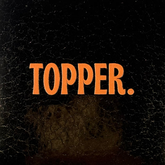 Quote tegeltje 'topper.' nieuw goud/oranje