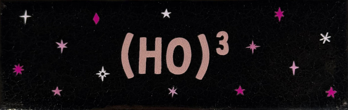 Quote tegeltje DO '(ho)3' goud/combi 4