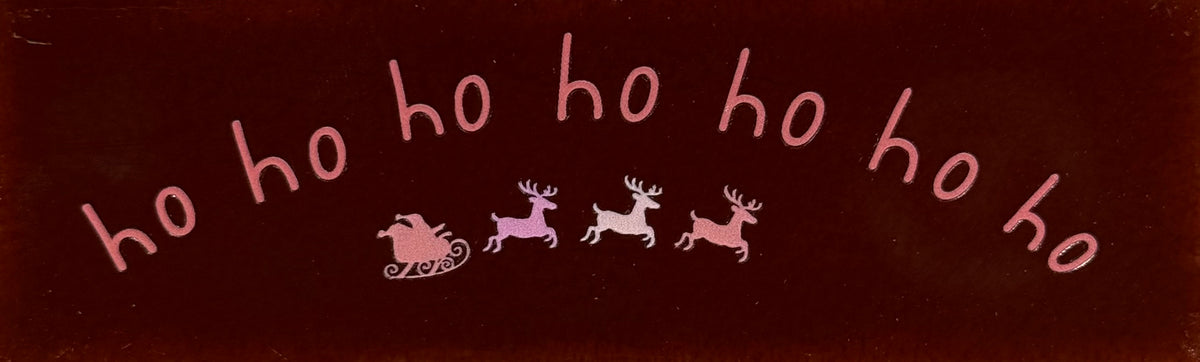 Quote tegeltje DO 'ho ho ho ho ho ho ho' kastanje/combi 6