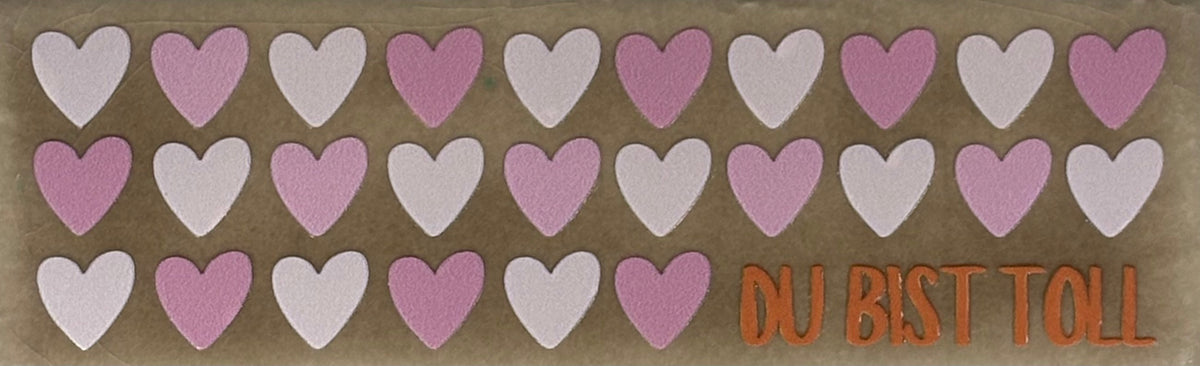 Quote tegeltje DO 'du bist toll' taupe/combi 2(oranje)