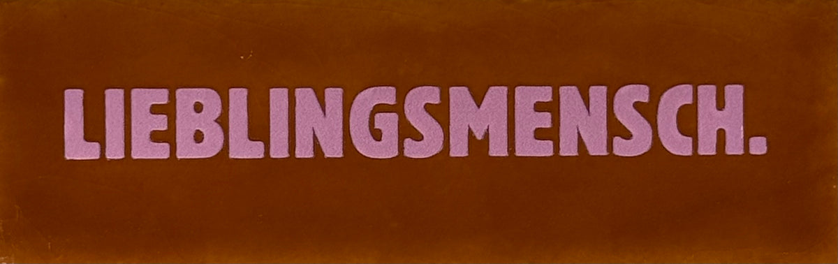 Quote tegeltje DO 'lieblingsmensch' terra/warmroze